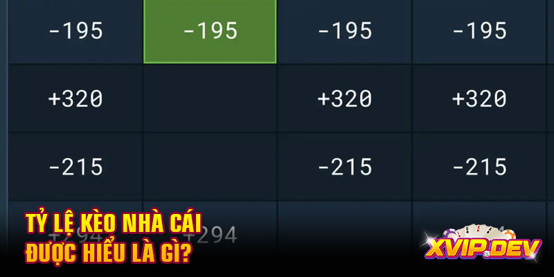 Tỷ lệ kèo nhà cái được hiểu là gì?